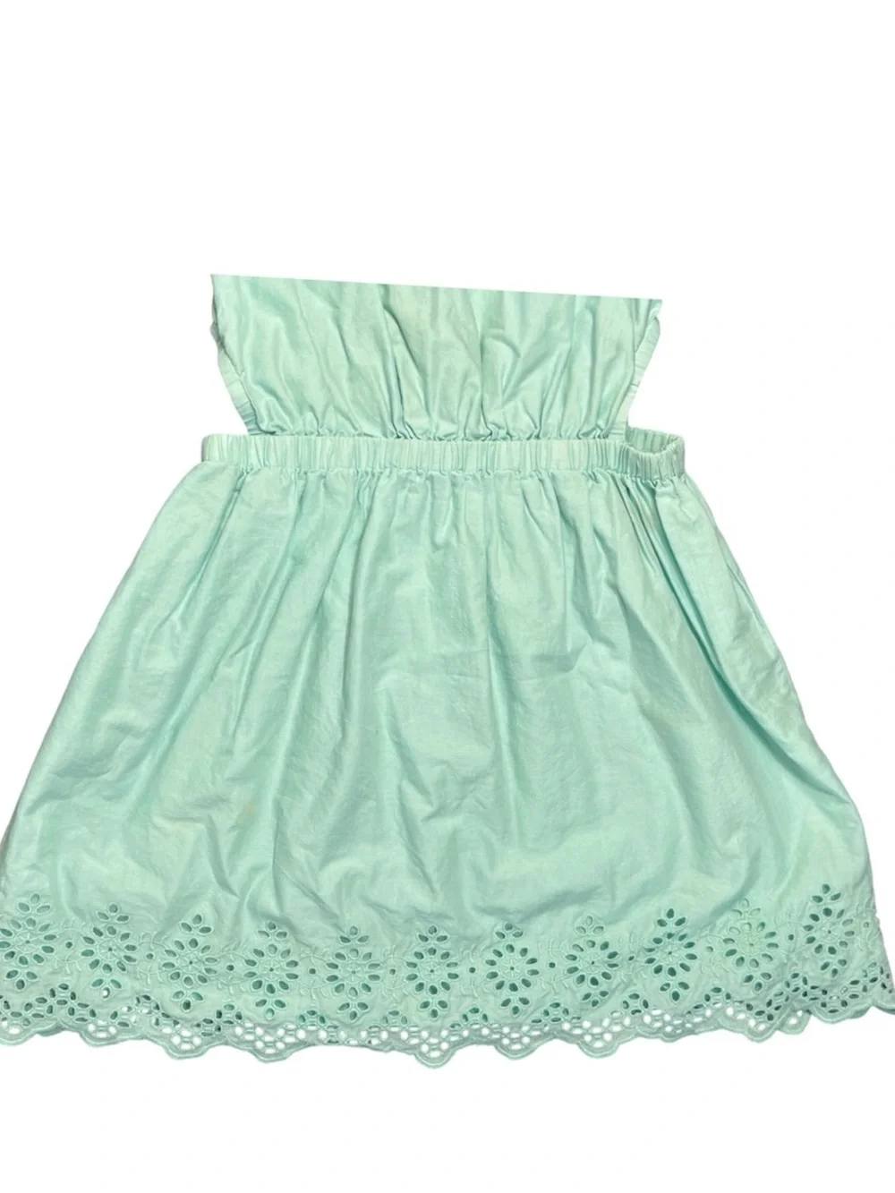GAP Kids | Eyelet Cutout Sleeveless Dress Aqua Girls Medium